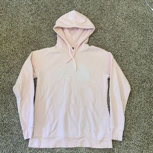 Light pink hoodie, great for cold/cool weather